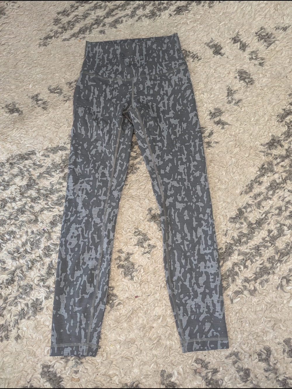 lululemon athletica Gray Camouflage High-Rise Leggings